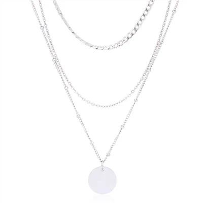 Slojeviti privjesak s kubanskim lancem