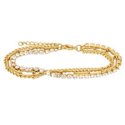 Troslojna lančana narukvica