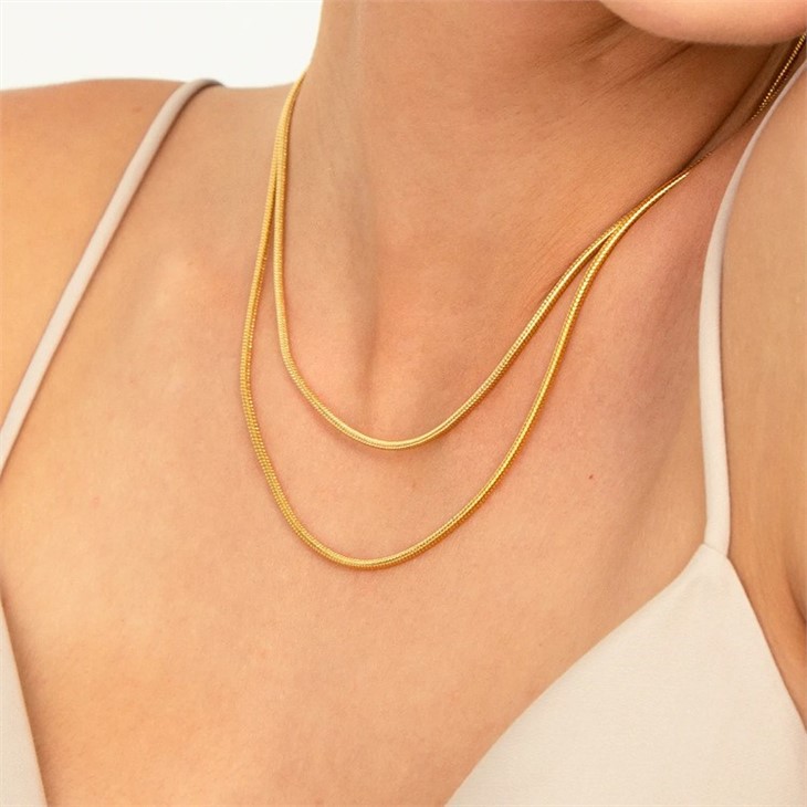 round snake chain necklace