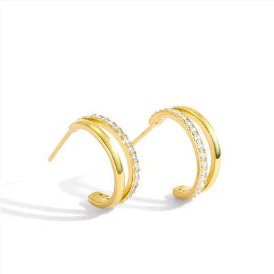 Dvoslojne prstenaste naušnice