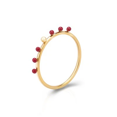 Emajlirani loptasti prsten