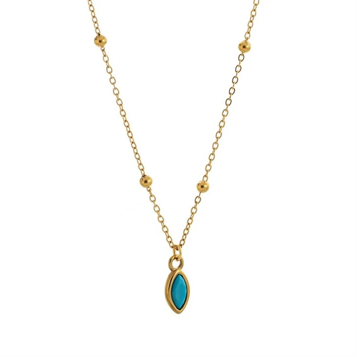 Birthstone Charm Beaded Chain Necklace suppliers