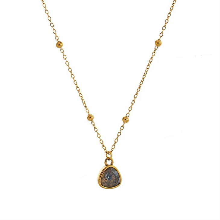 Birthstone Charm Beaded Chain Necklace price