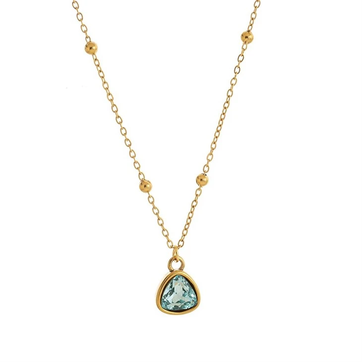 Birthstone Charm Beaded Chain Necklace manufacturers