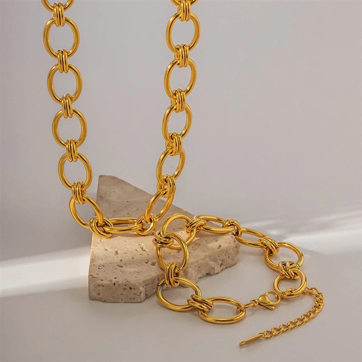 O Shape Link Chain Bracelet