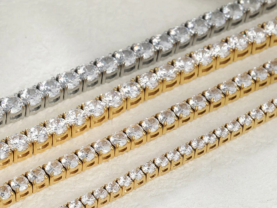 gold plated chain bracelet for ladies