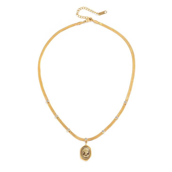 Resin Portrait Pendant Necklace best