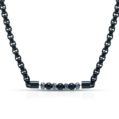 Ogrlica s lancem od crne kutije