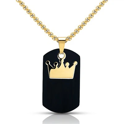 Ogrlica s lančićem kutije s krunom kraljice