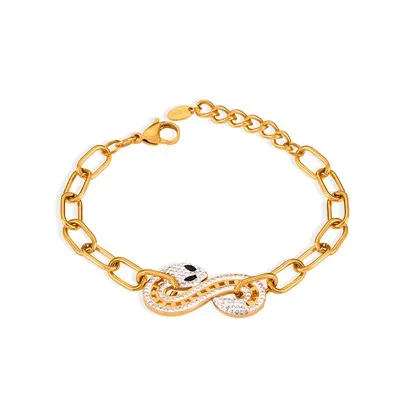 Narukvica sa zmijom od nehrđajućeg čelika