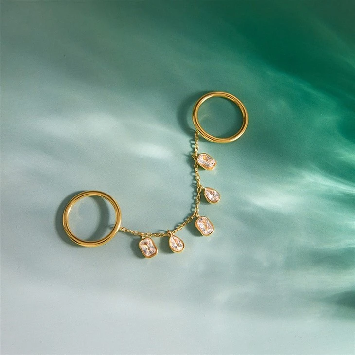 Tassel Linked Finger Rings manufacturers